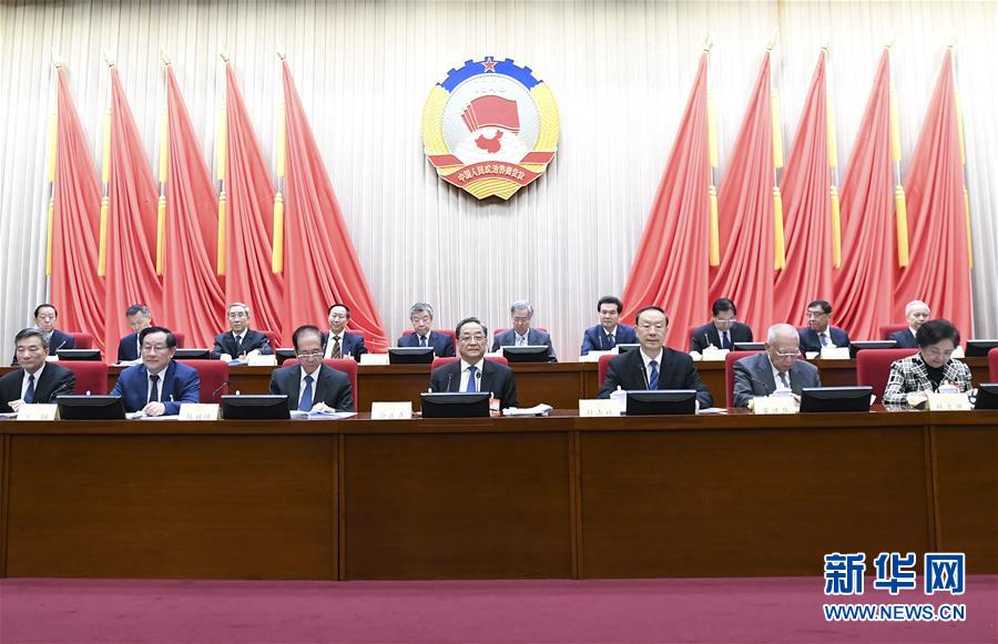 1月22日，政協(xié)第十二屆全國委員會常務委員會第二十四次會議在北京開幕。全國政協(xié)主席俞正聲出席開幕會。 新華社記者 燕雁 攝