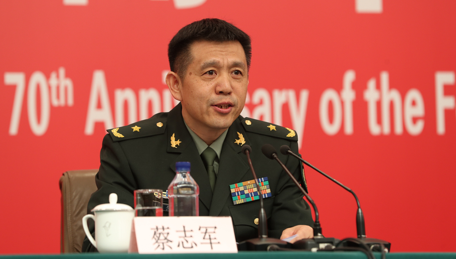 閱兵領(lǐng)導(dǎo)小組辦公室副主任、中央軍委聯(lián)合參謀部作戰(zhàn)局副局長(zhǎng)蔡志軍